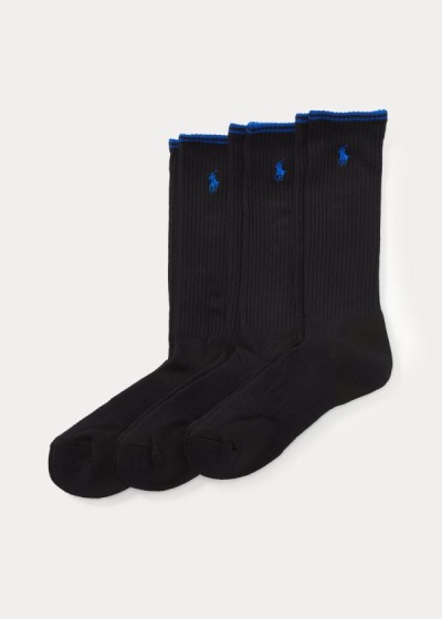 Men's Polo Ralph Lauren Tech Athletic Crew 3-Pack Socks | 867539OHM